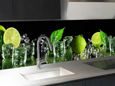 Limonki panel szklo kuchnia